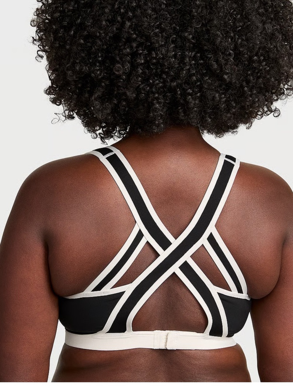VSX Incredible Max Sports Bra in Black with White Trim & Strappy Back size 34DDD - Picture 3 of 16